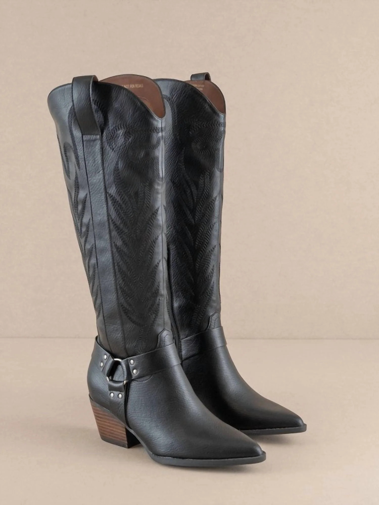 Women's Faye Western Boot In Black | Shop Simon