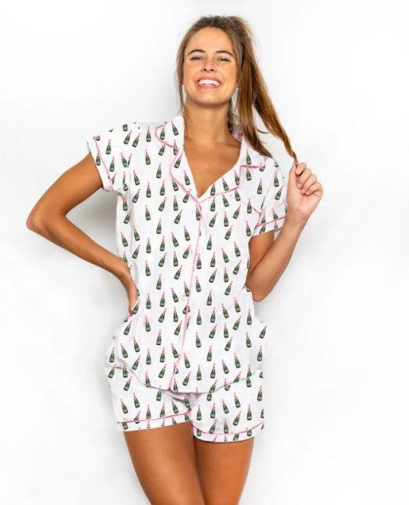 Champagne Pajama Shorts Set | Sorelle Gifts