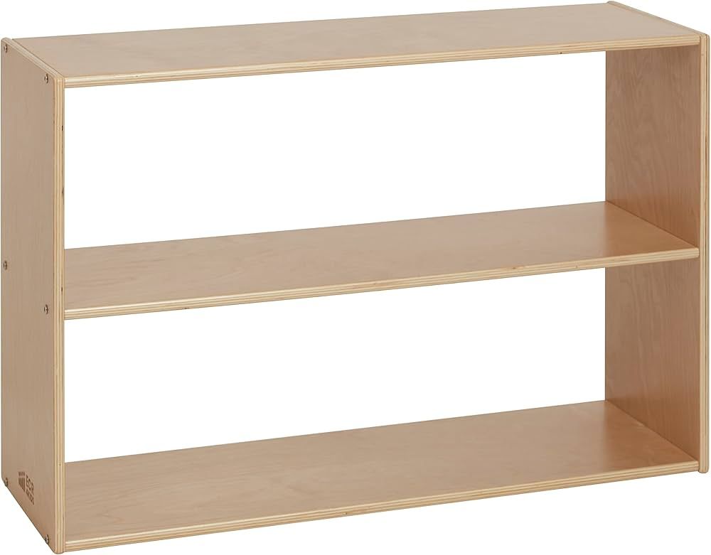 ECR4Kids Streamline 2-Shelf Storage Cabinet, 24in High, Double-Sided, Natural | Amazon (US)