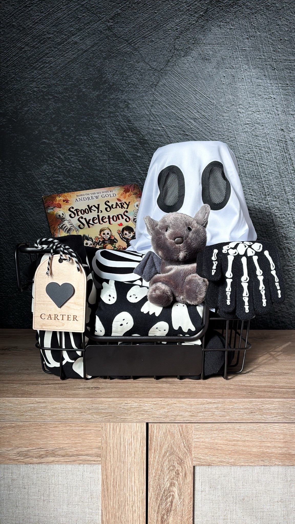 a little boo for carter. cozy skeleton outfits, glow ghost pajamas, a cuddly bat, a spooky skeleton book and a ghost costume for halloween fun.

shop his basket finds below.

#LTKcanada #LTKfamily #LTKkids