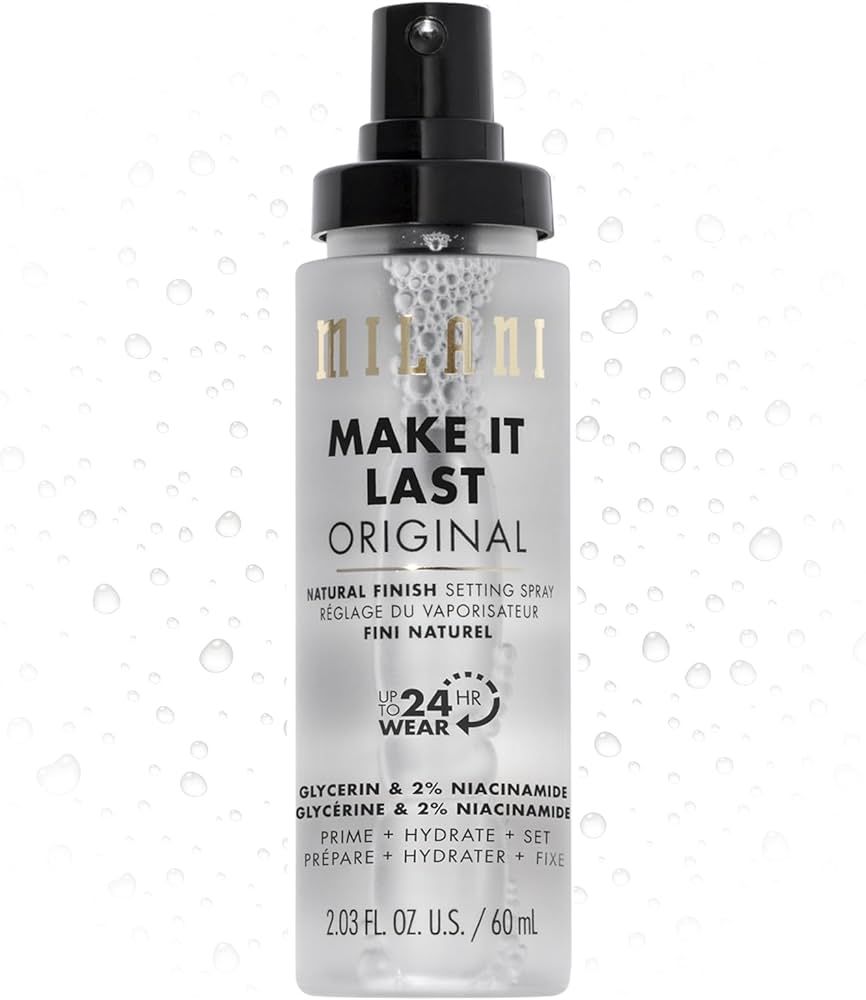 Milani Make It Last Original - Natural Finish Setting Spray 3-in-1 Setting Spray and Primer- Prim... | Amazon (US)