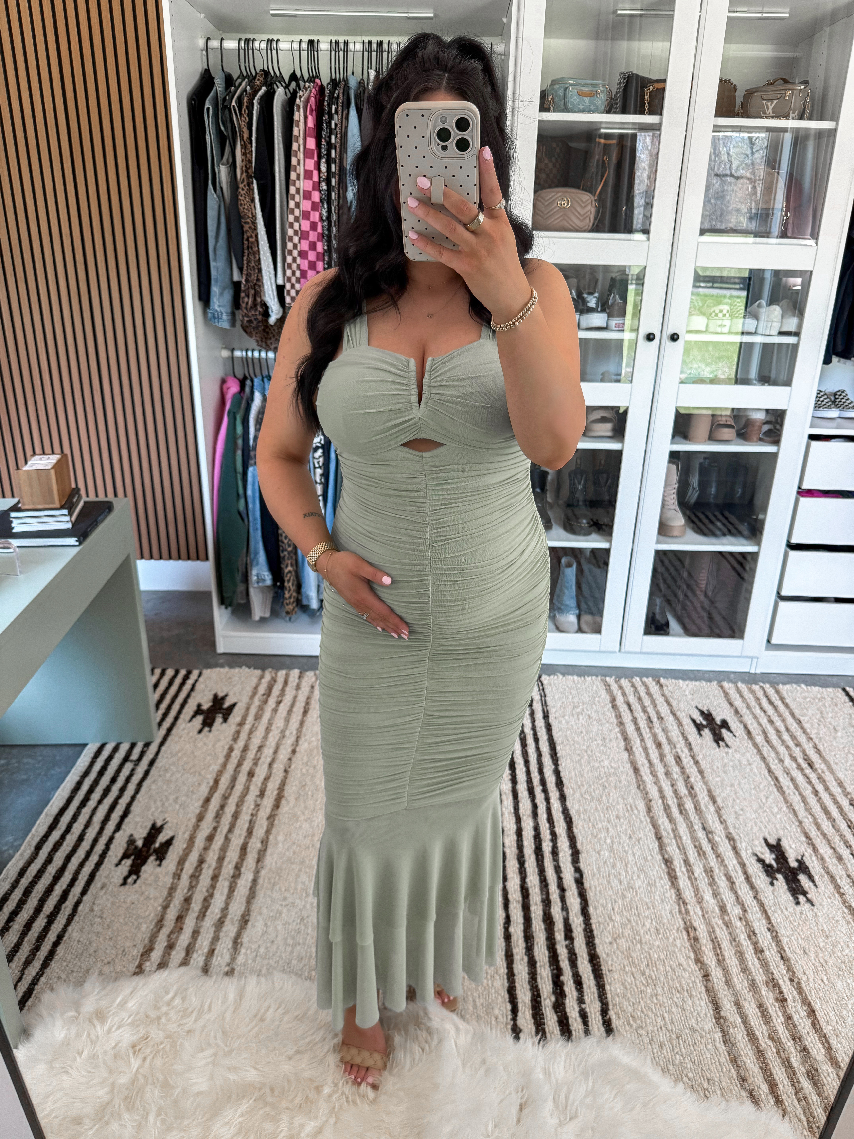 Bump Friendly Spring Wedding Guest Dress

Dress - small (this dress has so much stretch & fits well, but I do wish I sized up one for some extra room!)

#springdress #amazondresses #weddingguestoutfit #bumpstyle #springwedding  

 #LTKSeasonal #LTKBump #LTKWedding