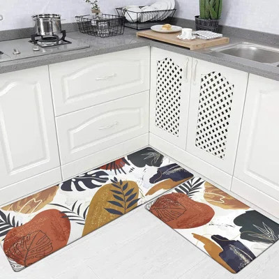 Boho Kitchen Rugs Set Of 2 - [Color Not Specified] - Cushioned / Anti-Fatigue, Non-Skid, Waterproof, Comfort Mats For Standing, Kitchen, Sink, Laundry | Wayfair North America