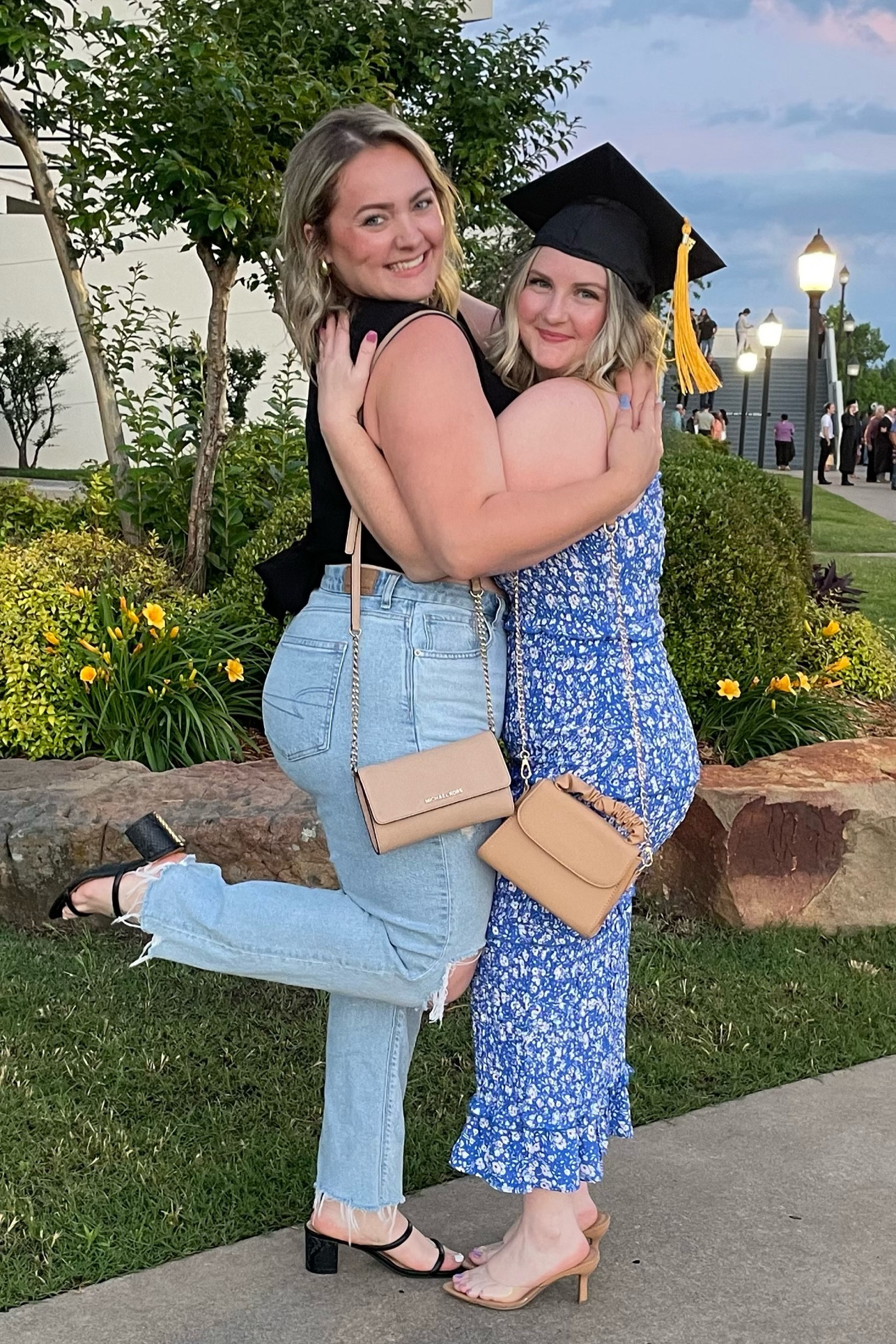 My bestie rocked this dress for her graduation! I went for an elevated yet casual look. Both fits are below 👇🏼 


#LTKStyleTip #LTKMidsize #LTKSeasonal