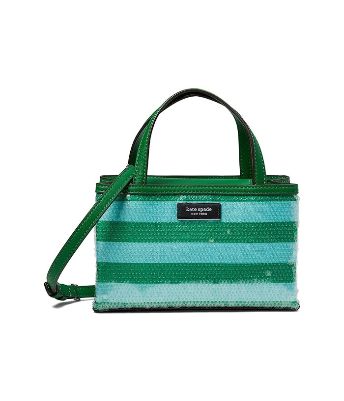 Kate Spade New York Sam Icon Seaside Stripe Sequin Fabric Mini Tote | Zappos