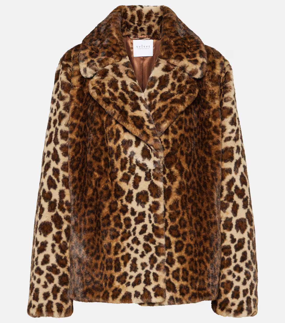 Amani leopard-print faux fur jacket | Mytheresa (UK)