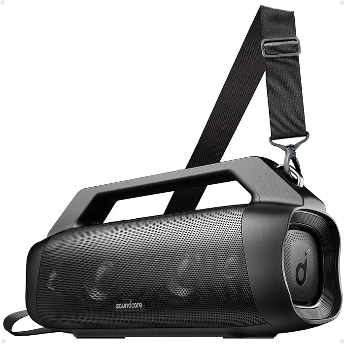 Soundcore Anker Motion Boom Plus IP67 Outdoor Speaker with 80W Stereo Sound, Black | Amazon (US)