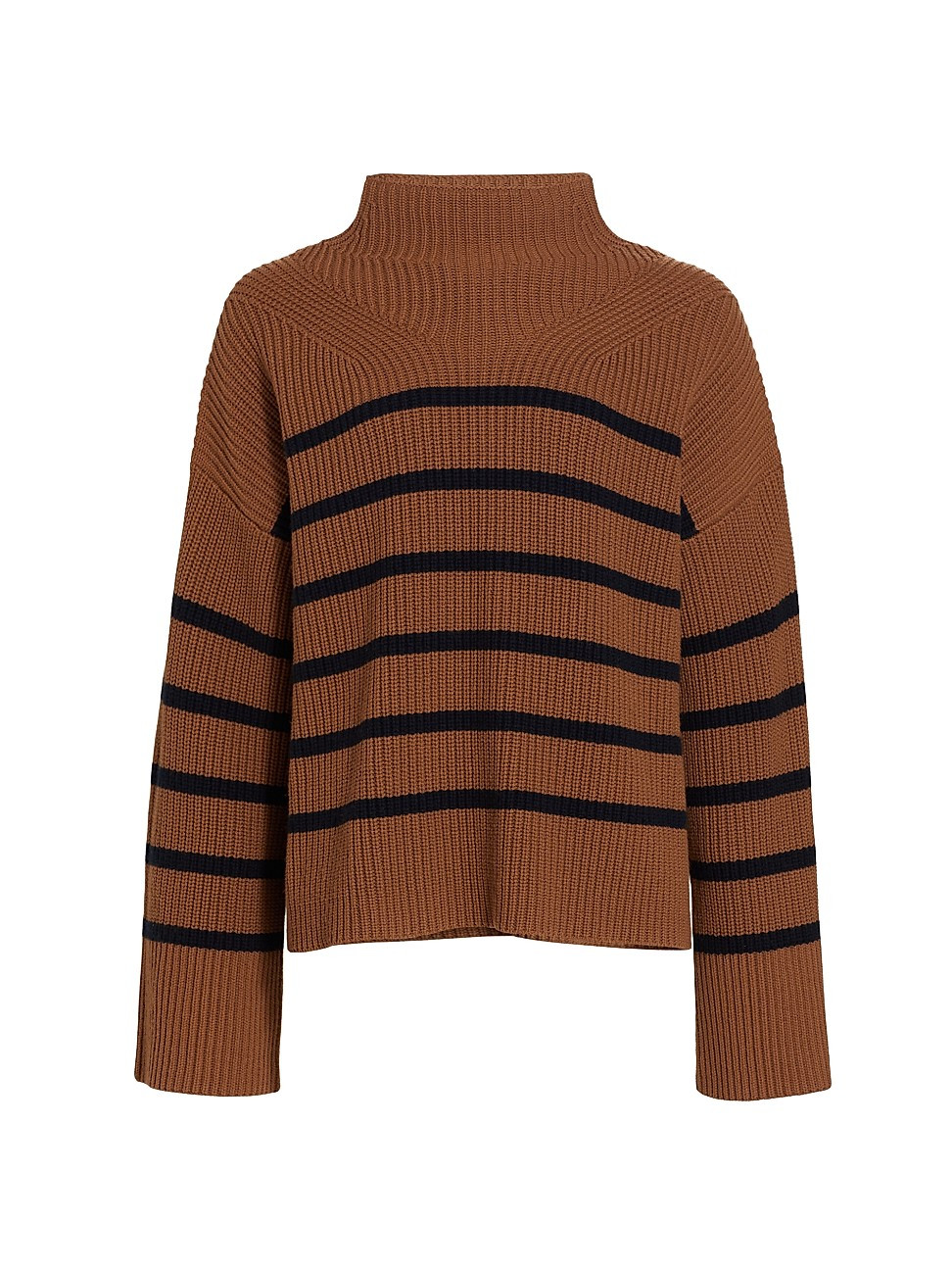 Women's Louise Ribbed Merino Sweater - Bronze Navy - Size XS | Saks Fifth Avenue