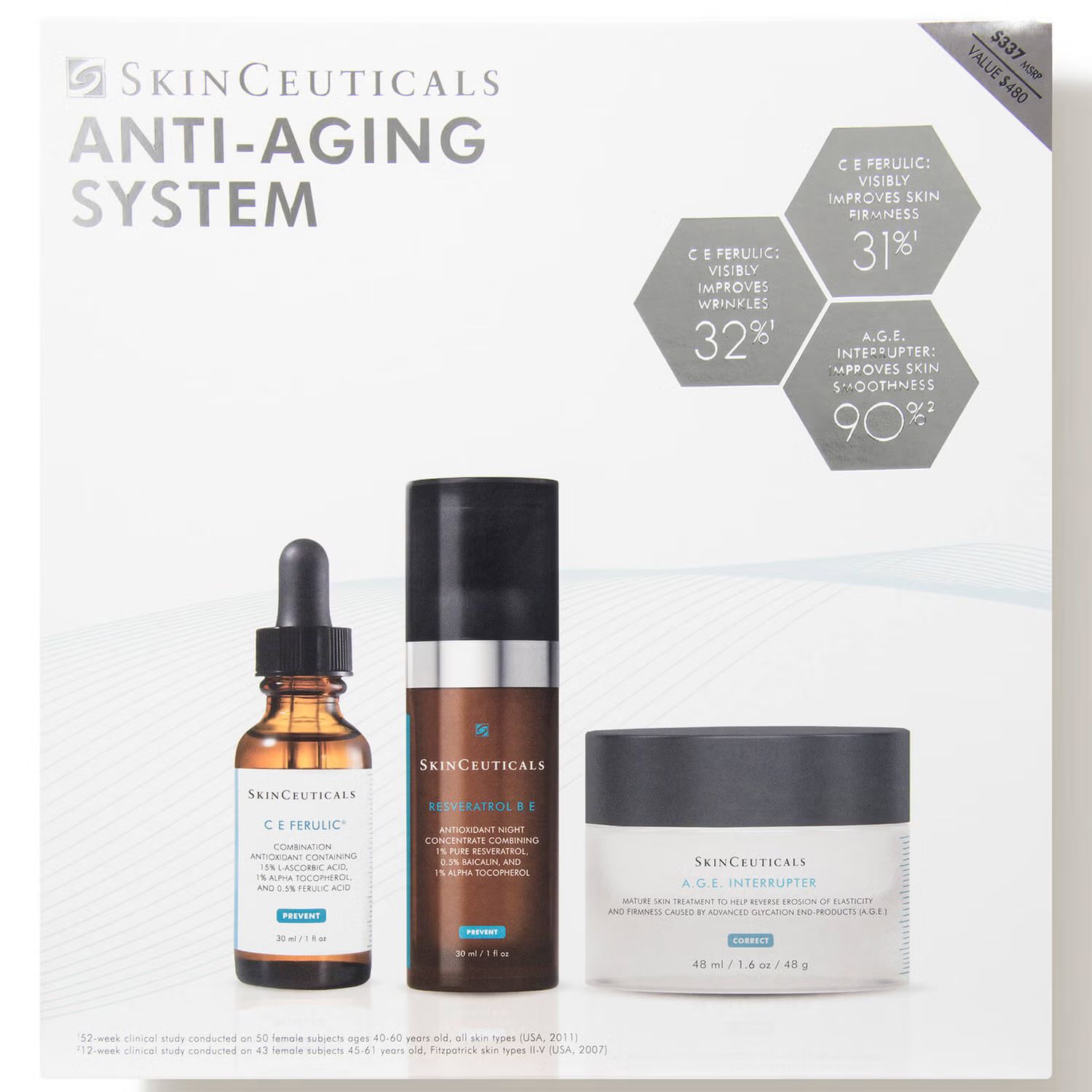 SkinCeuticals Anti-Aging System (3 piece - $481 Value) | Dermstore (US)