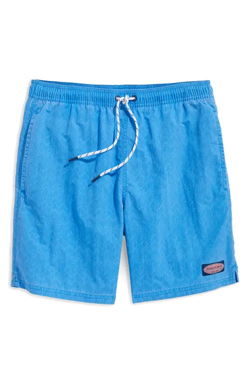 vineyard vines Island Nylon Swim Trunks in Neon Dazzle Blue at Nordstrom, Size Large | Nordstrom