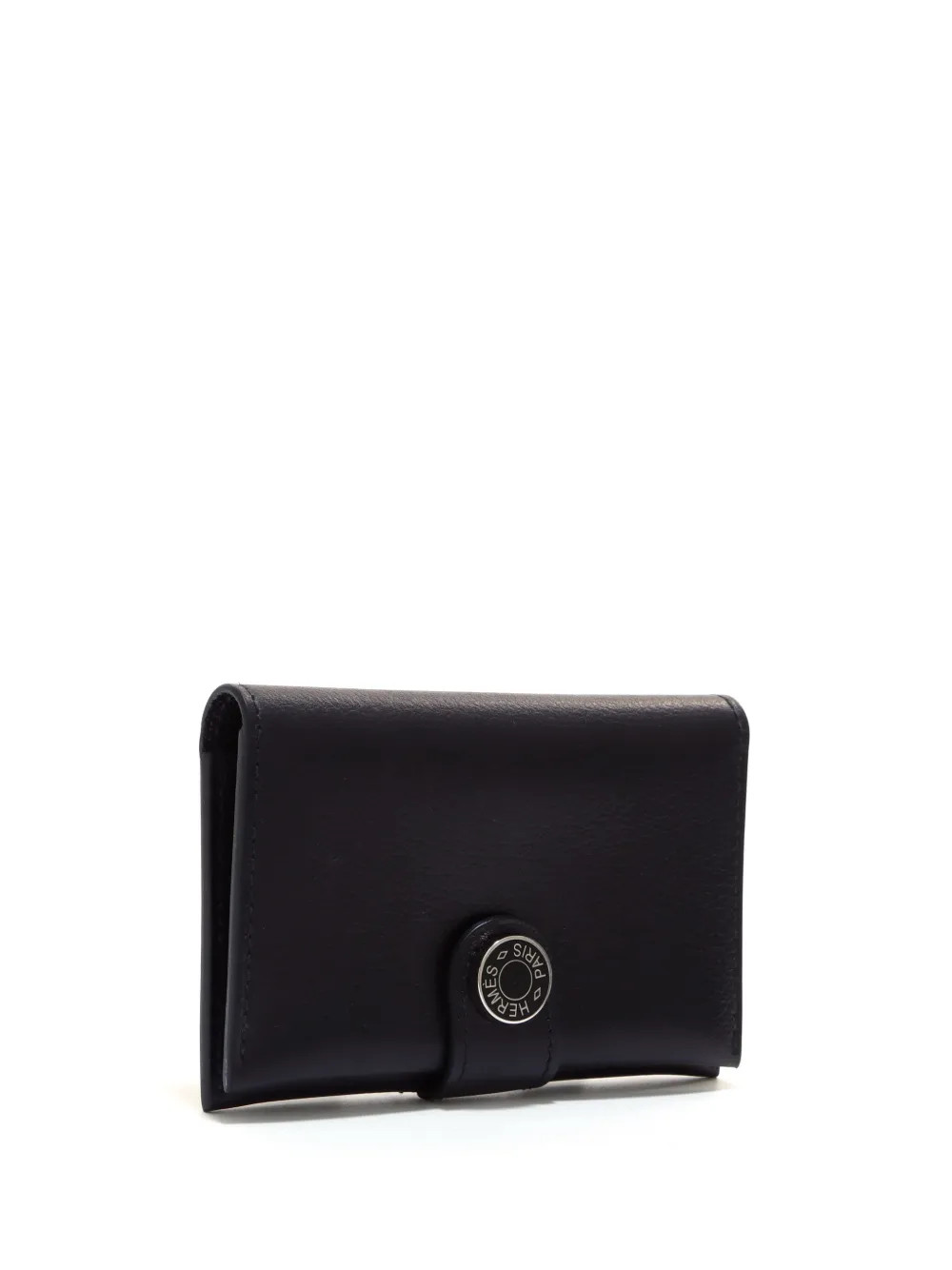 Hermès Pre-Owned 2023 Logo Plaque bi-fold Cardholder | Black | FARFETCH | Farfetch Global