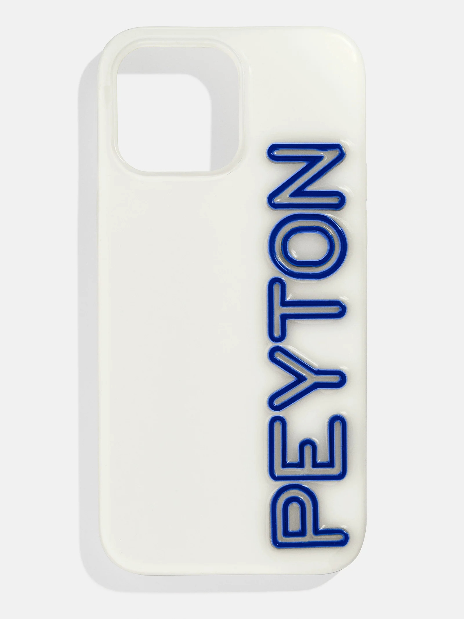 Fine Line Custom Phone Case - White/Blue | BaubleBar