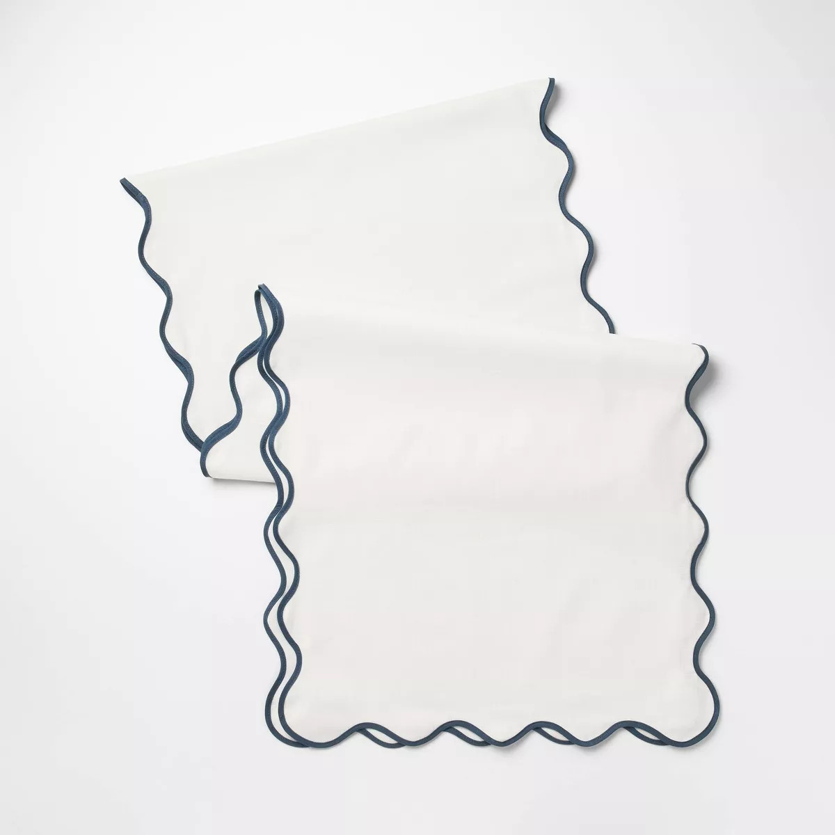 90"x20" Scallop Table Runner - Threshold™ designed with Studio McGee | Target