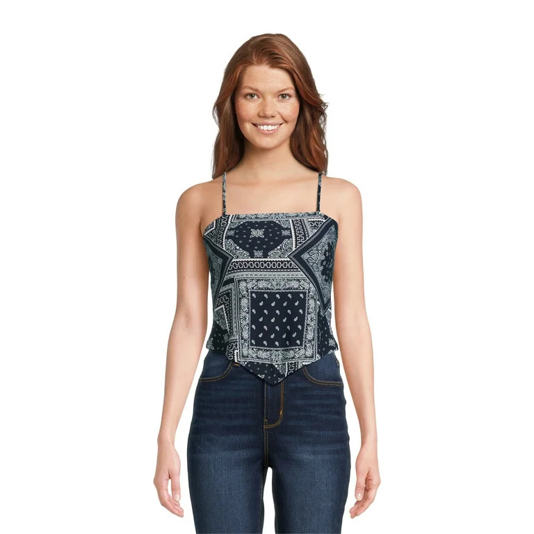 No Boundaries Juniors Bandana Tube Top, Sizes XS-XXXL | Walmart (US)