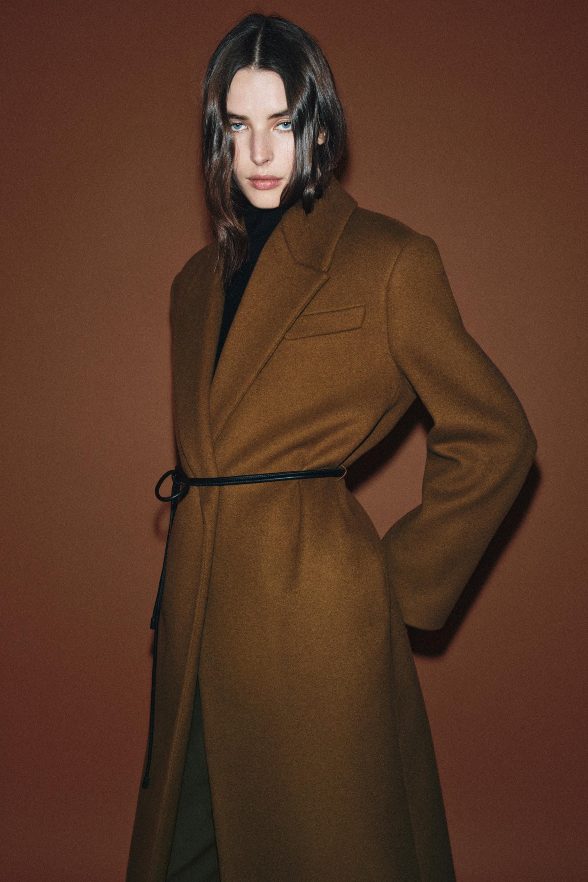 WOOL BLEND COAT ZW COLLECTION | Zara US