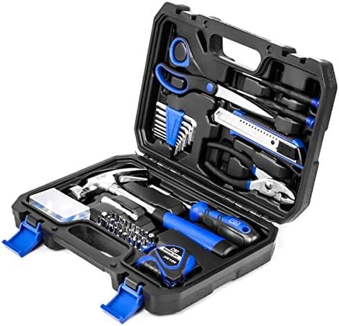 49-Piece Small Home Tool Kit, Prostormer General Household Repair Tool Set with Tool Box Storage ... | Amazon (US)