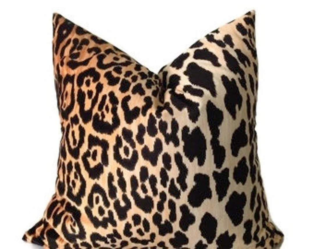 Leopard Velvet Pillow Cover, Braemore Jamil Pillow, Cheetah Pillow - Etsy | Etsy (US)