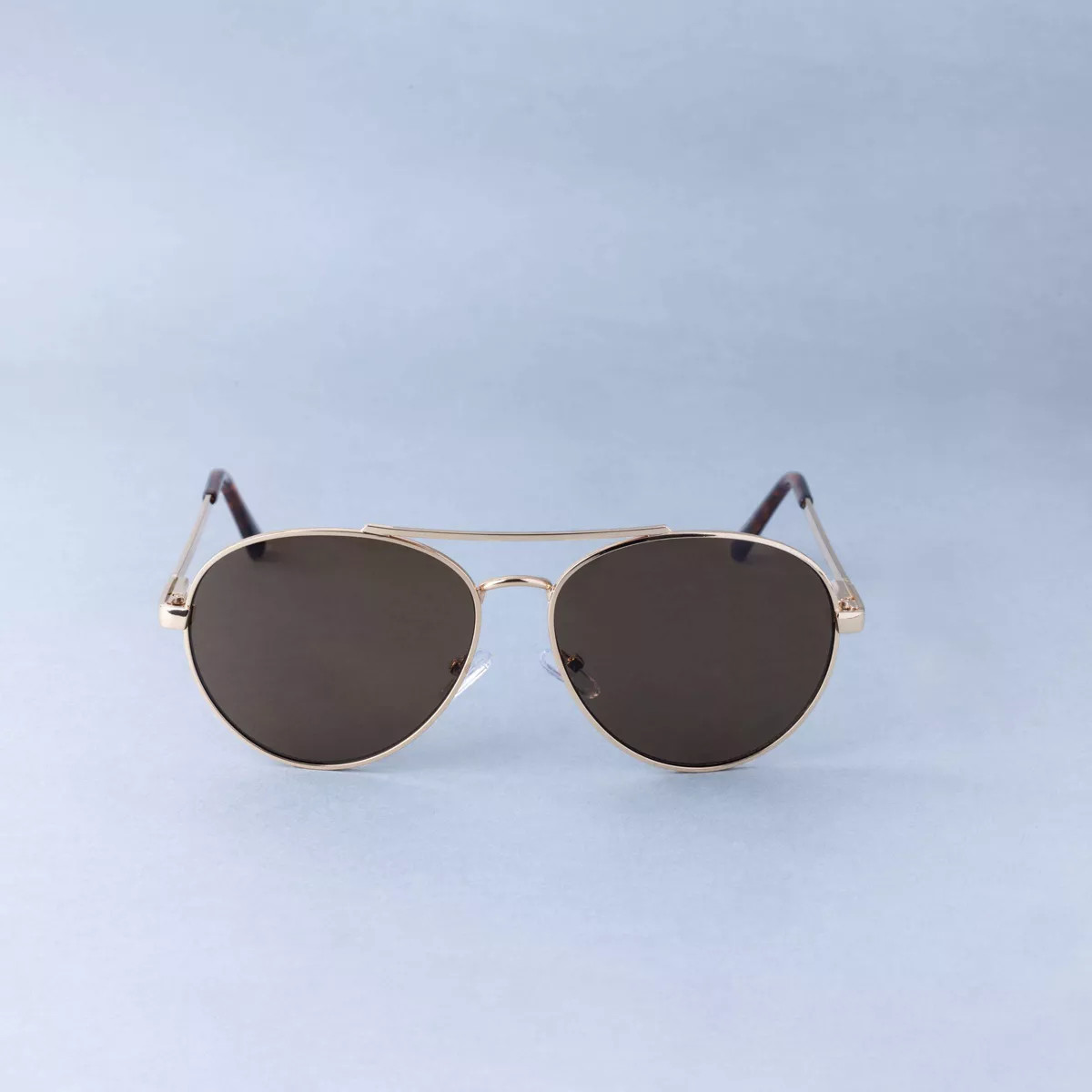 Women's Round Aviator Metal Sunglasses - A New Day™ Gold | Target