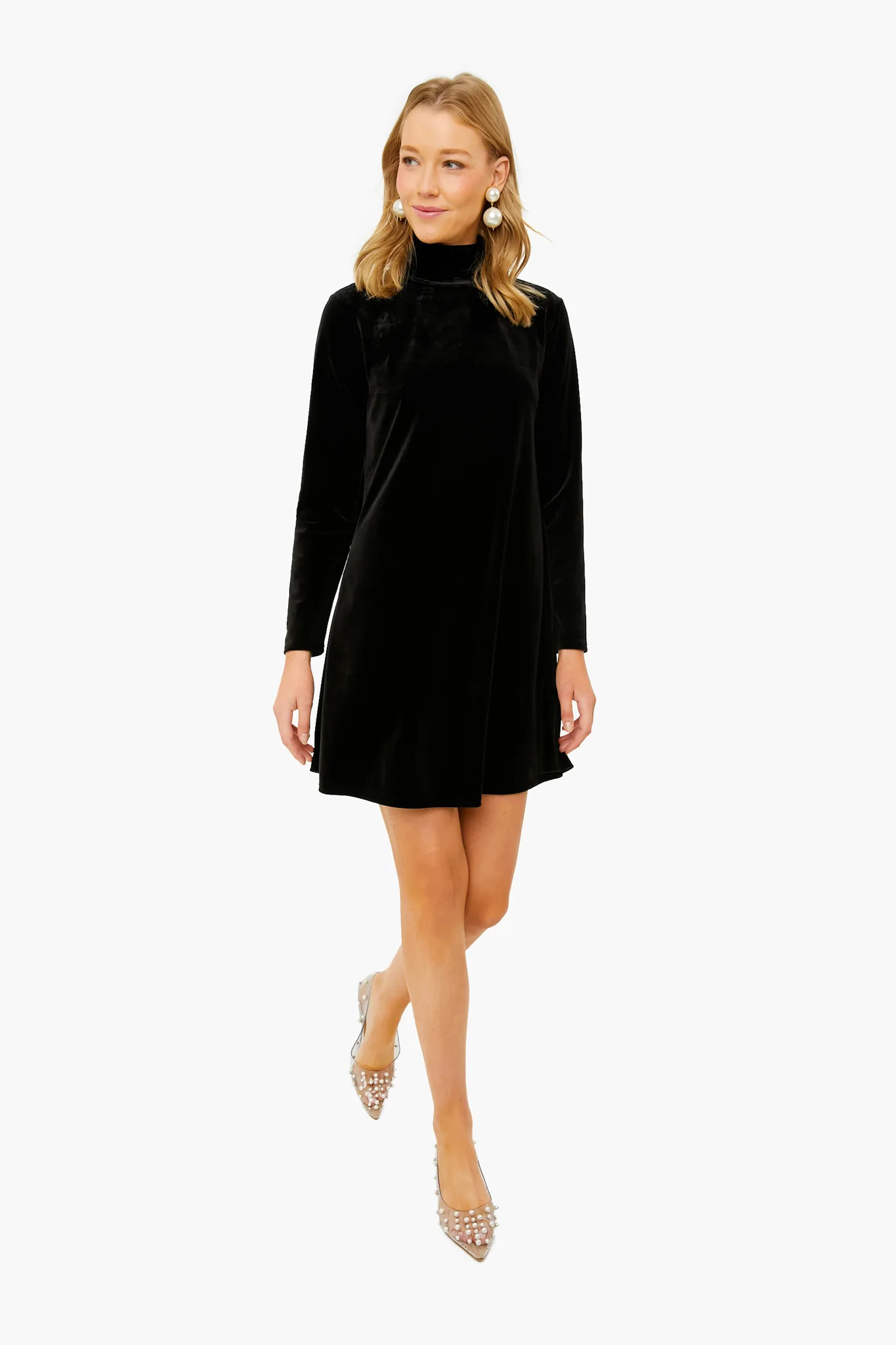 Black Velvet Mottershead Dress | Tuckernuck (US)
