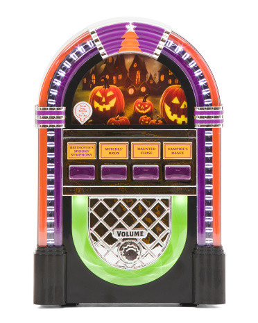 Led Halloween Vintage Jukebox With Sound | TJ Maxx