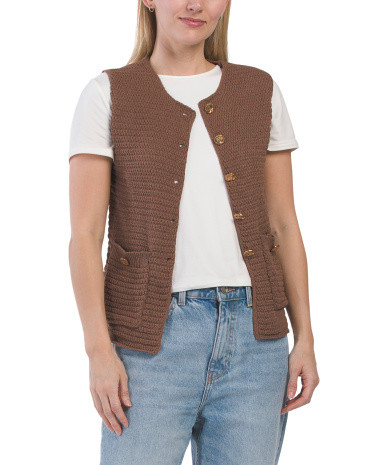Sleeveless Sweater Knit Vest | TJ Maxx