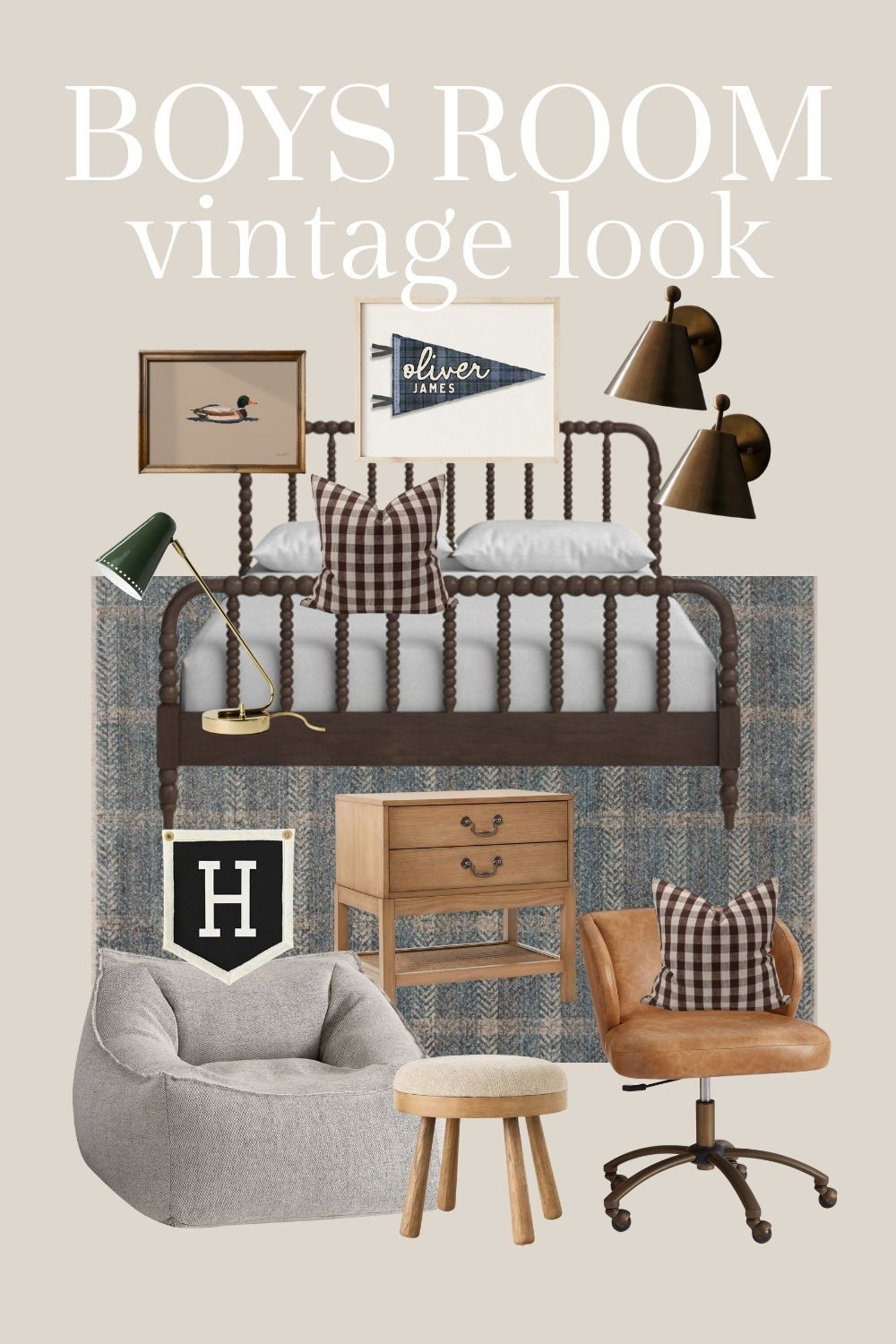 Vintage style boys bedroom. 

#LTKKids #LTKHome #LTKStyleTip