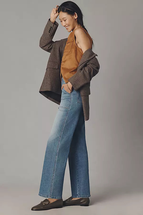 Stitch-Up Maven High-Rise Wide-Leg Jeans | Anthropologie (US)