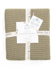 Cotton Waffle Knit Blanket | TJ Maxx