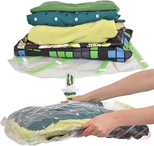 The Chestnut 8 Space Saver Bags - No Vacuum or Pump Needed - Roll-Up Compression Bags for Travel ... | Amazon (US)
