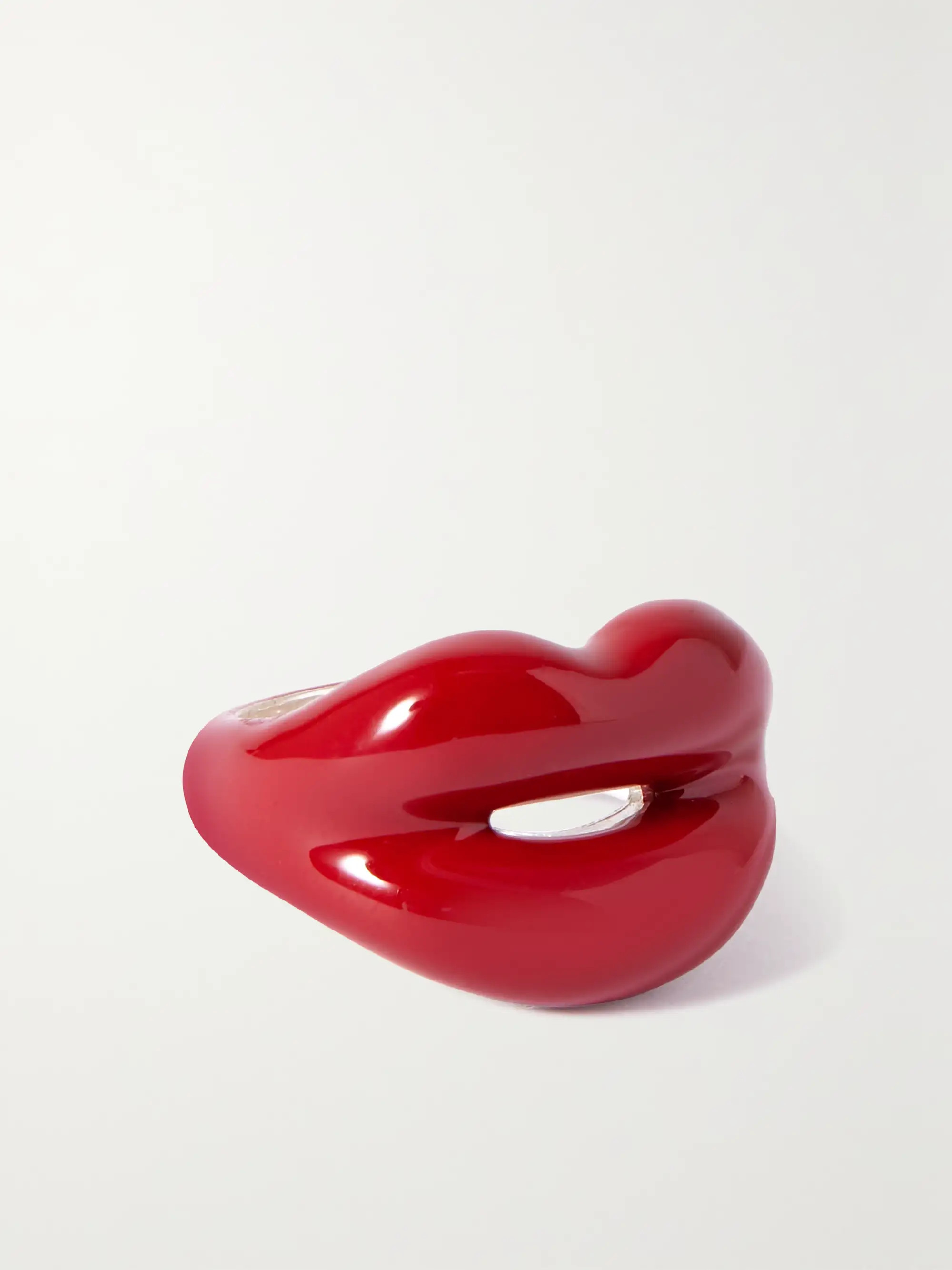 Silver and enamel ring | NET-A-PORTER (US)