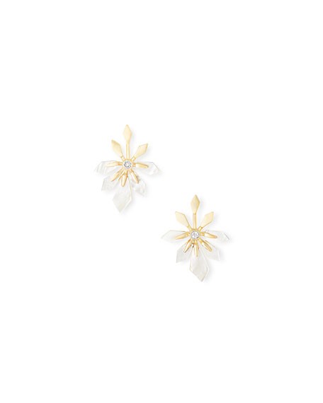Tawny Geometric Post Earrings | Neiman Marcus