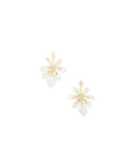 Tawny Geometric Post Earrings | Neiman Marcus