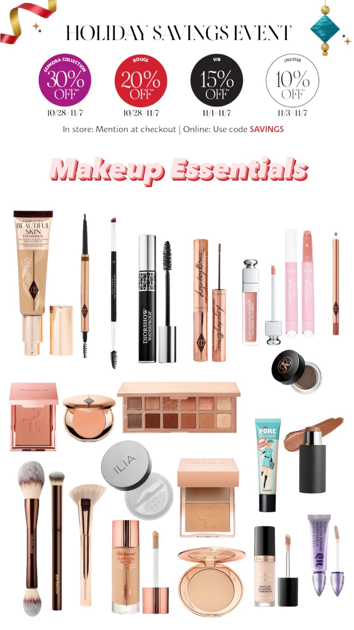 Sephora Sale: Everyday Makeup 

#LTKsalealert #LTKHoliday #LTKbeauty
