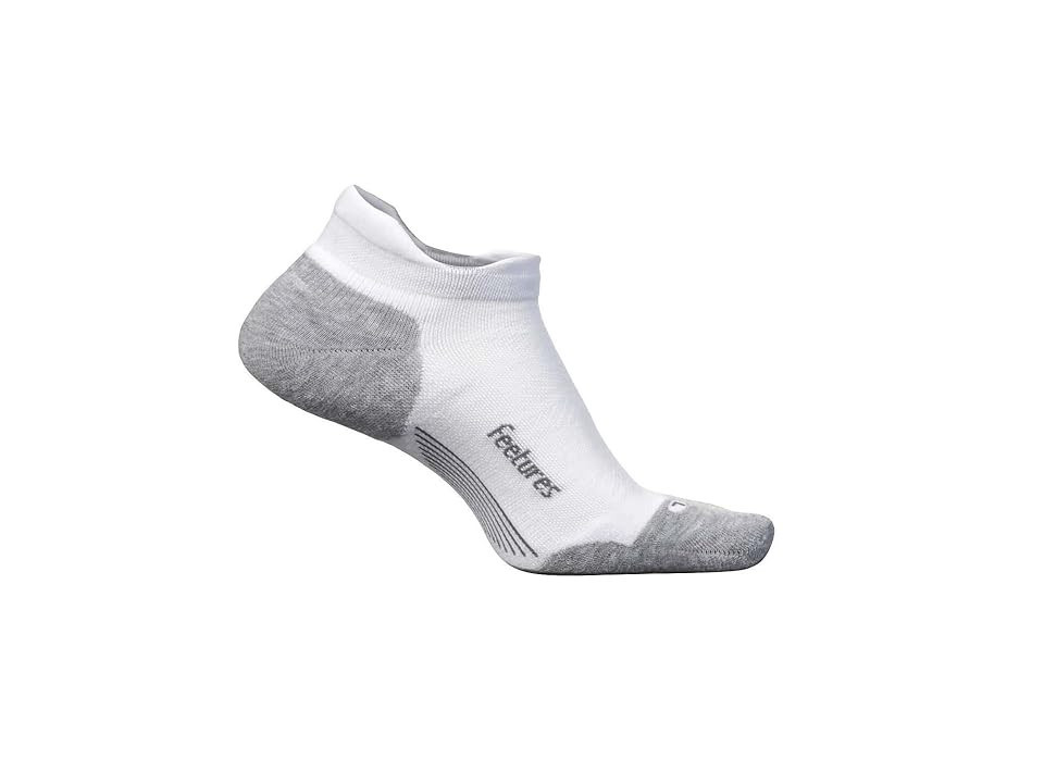 Feetures Elite Max Cushion No Show Tab No Show Socks Shoes White 1 : SM (US Women's Shoe 4-6.5), Spandex/Polyester/Nylon | Zappos