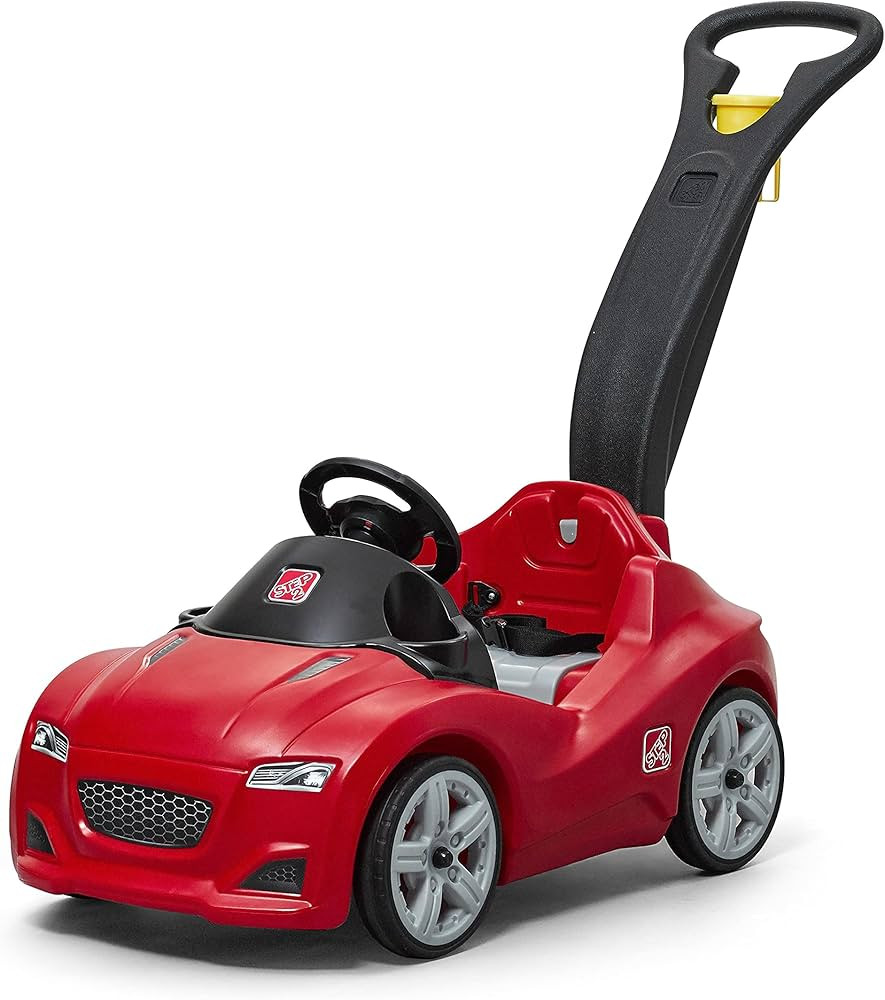 Step2 Whisper Ride Cruiser Kids Push Car, Ride On Car with Seat Belt and Horn, Toddlers Ages 1.5 ... | Amazon (US)