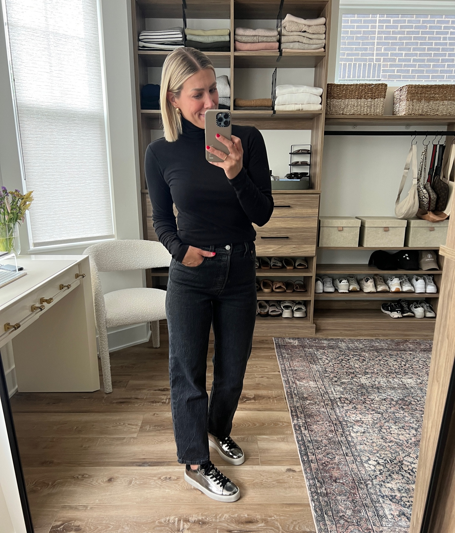 NSale Picks
•
Levi’s, black jeans, denim, black turtleneck, silver sneakers, metallic sneakers 

#LTKsalealert #LTKunder100 #LTKxNSale