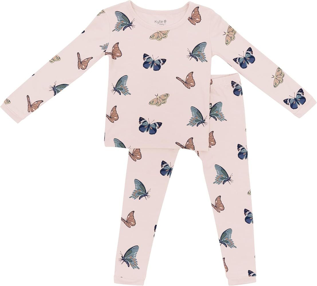 KYTE BABY Long Sleeve Toddler Pajama Two-Piece Set for Girls and Boys, Ultra-Soft Rayon Made From... | Amazon (US)