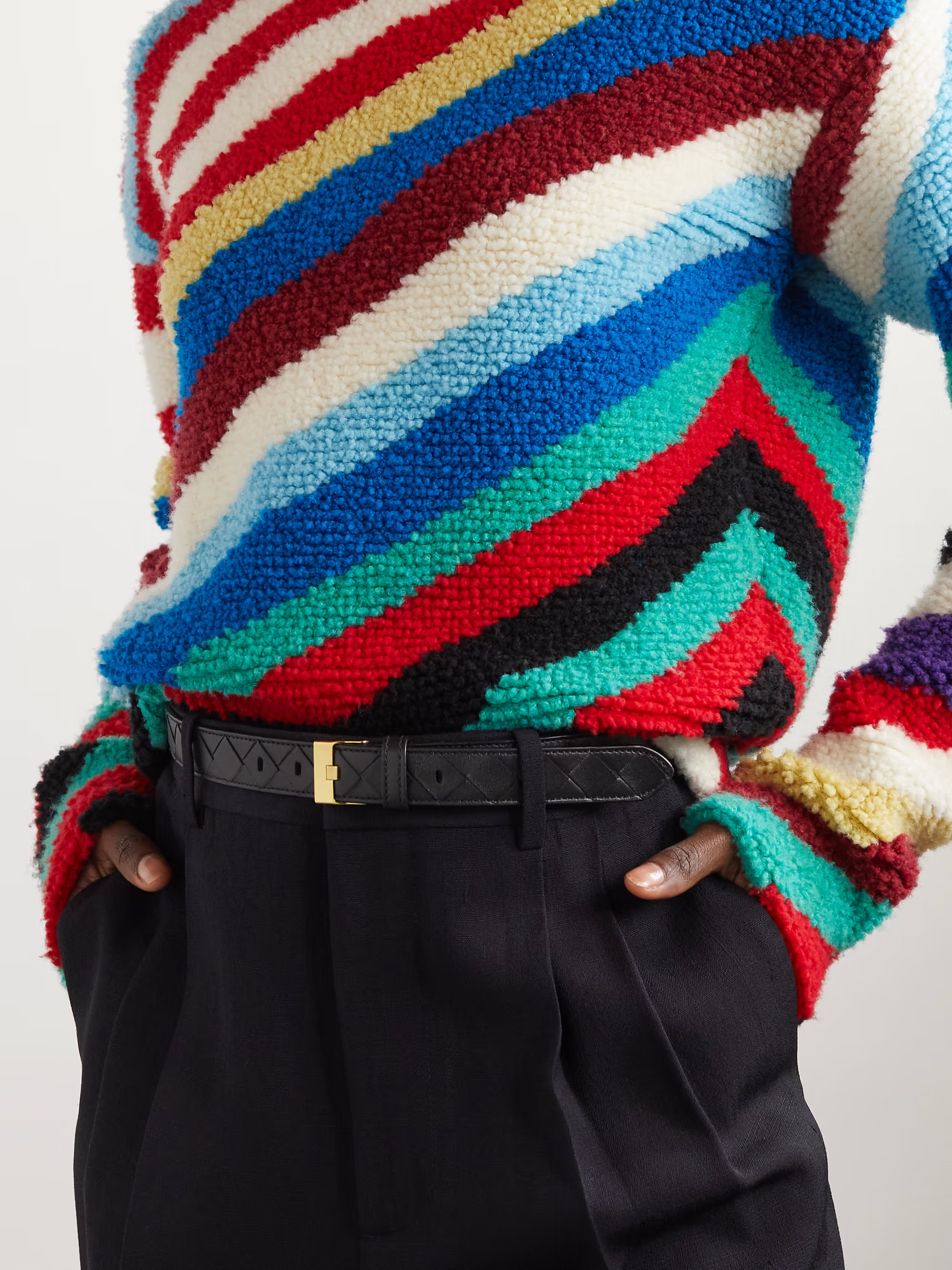 Intrecciato leather belt | NET-A-PORTER (US)