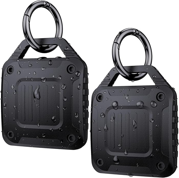 DDJ 2-Pack IPX8 Waterproof for AirTag Holder Case Keychain, Rugged Protective Case for Apple Airt... | Amazon (US)