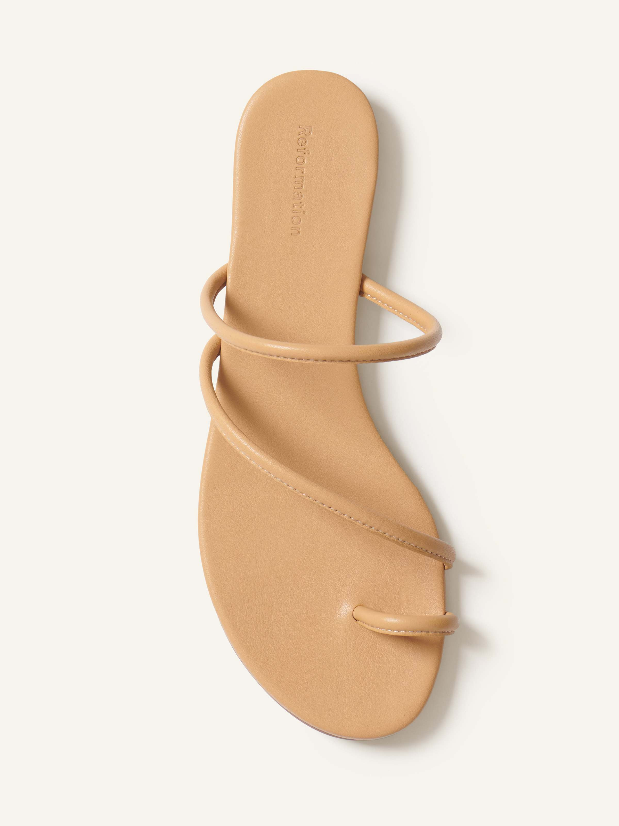 Ludo Toe Ring Strappy Flat Sandal | Reformation (Global)