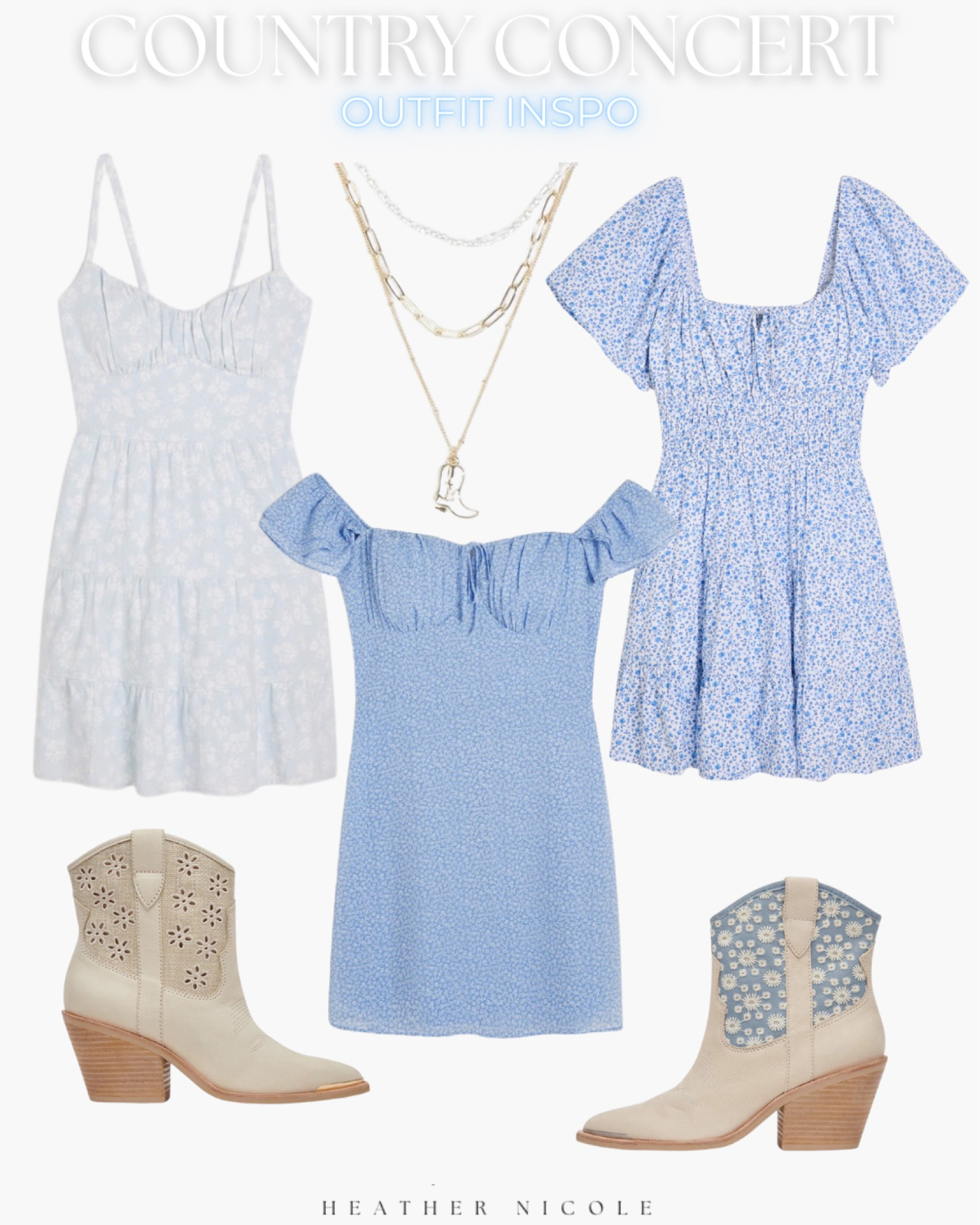 Western Style Outfits
Concert, Spring pictures, festivals 🫶🏼✨





Country concert outfits, festival outfits, western outfits, spring outfits, mini dresses, floral dresses, western boots, booties, style inspo, cute spring outfits, affordable style, gold necklaces, hollisterr

#LTKFestival #LTKstyletip #LTKfindsunder100