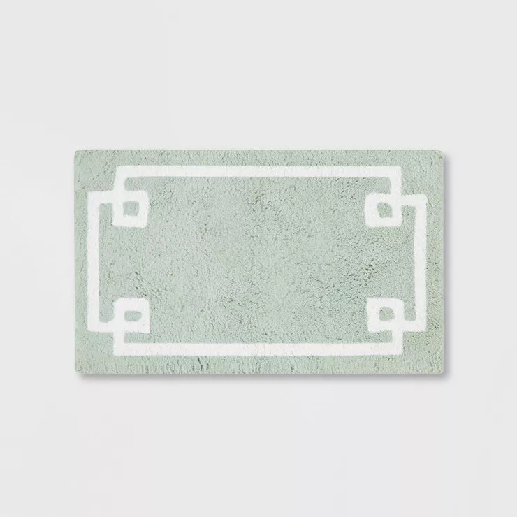 Geometric Cotton Tufted Bath Rug | Target