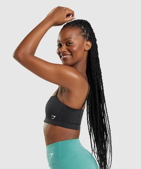 Gymshark Bandeau Sports Bra - Black | Gymshark (Global)