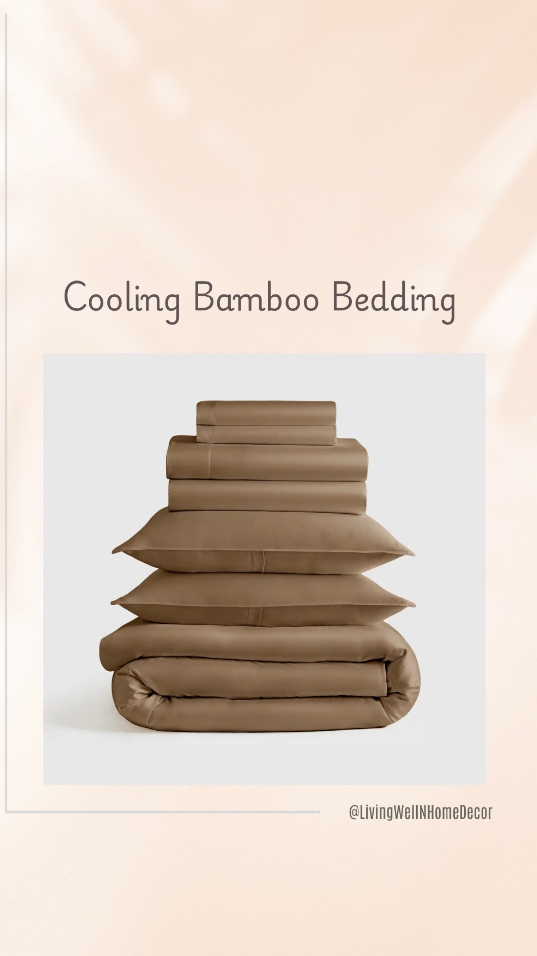 Made from 100% Viscose Bamboo. This deluxe bedding bundle is luxuriously soft and silky smooth with a sateen weave and temperature regulating properties. Featuring clean, tailored hems on the shams and duvet, this set is perfect for year-round comfort.#LTKSummerEdit

#LTKOver40 #LTKHome