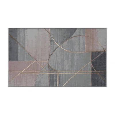 Machine Washable Gray Area Rug | Wayfair North America