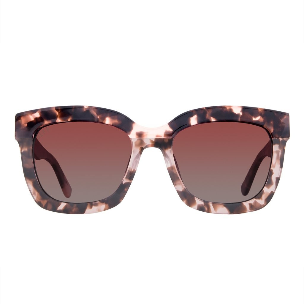 CARSON - HIMALAYAN TORTOISE + ROSE GRADIENT + POLARIZED | DIFF Eyewear