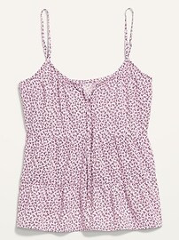 Sleeveless Tiered Floral-Print Cami Swing Blouse for Women | Old Navy (US)