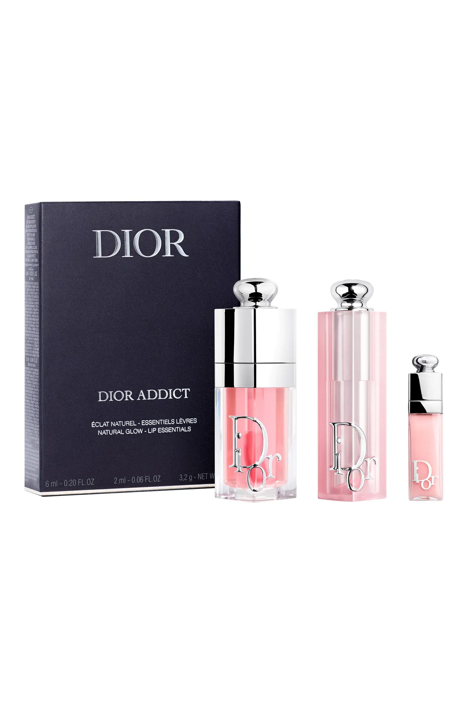 'Dior Addict Natural Glow Lip Essentials 3-Piece Set (Women) | Nordstrom | Nordstrom