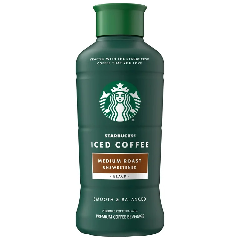 Starbucks Iced Coffee Unsweetened Medium Roast, 48 fl oz | Walmart (US)