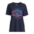Time And Tru Women's AC/DC the Band Graphic Tee with Short Sleeves, Sizes S-XXXL | Walmart (US)